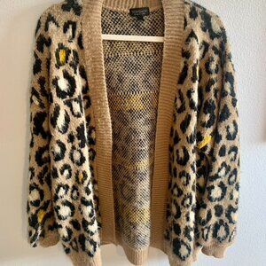 Top Shop Women's Multi Colored Cardigan